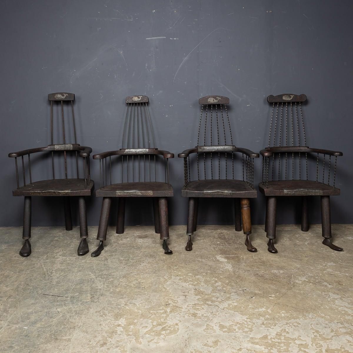 Modern 21st Century Set Of Four Chairs By Martin Scorey C.2000 photo for sale
