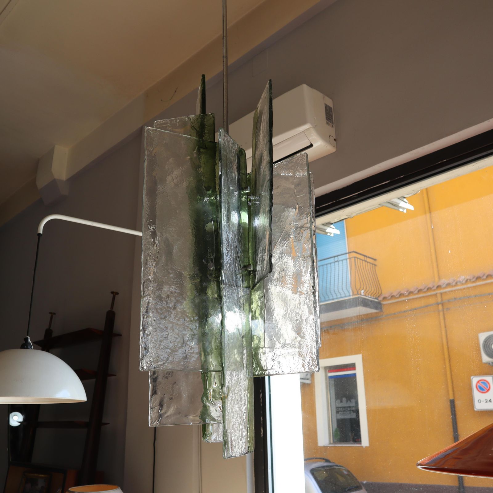 Large Murano Pendant Light Designed By Carlo Nason For Mazzega, Italy 1970s photo 4662.0