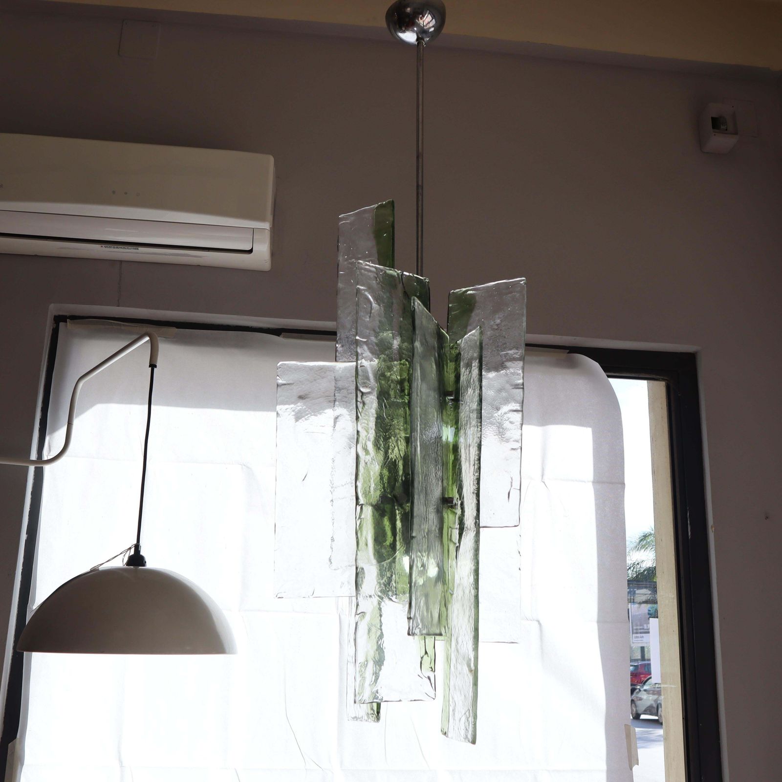 Large Murano Pendant Light Designed By Carlo Nason For Mazzega, Italy 1970s photo buy