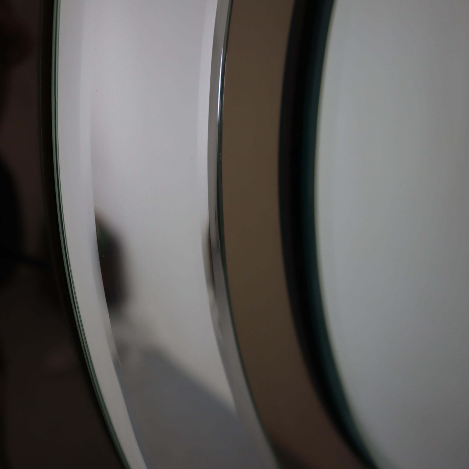 Mid Century Modern Glass Geometric Mirror By Artistica Cristallo, Italy, 1970s photo Home Decor