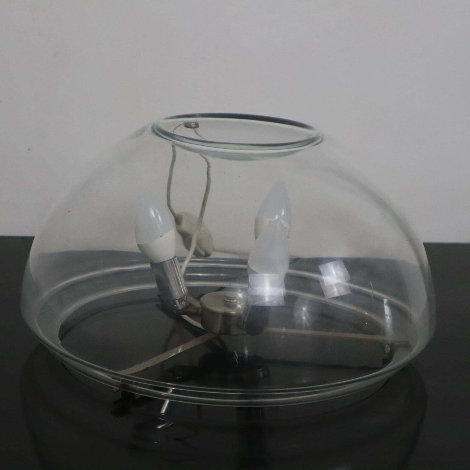 Mid Century Modern Italian Murano Glass Table Lamps, Italy, 1970s photo vintage