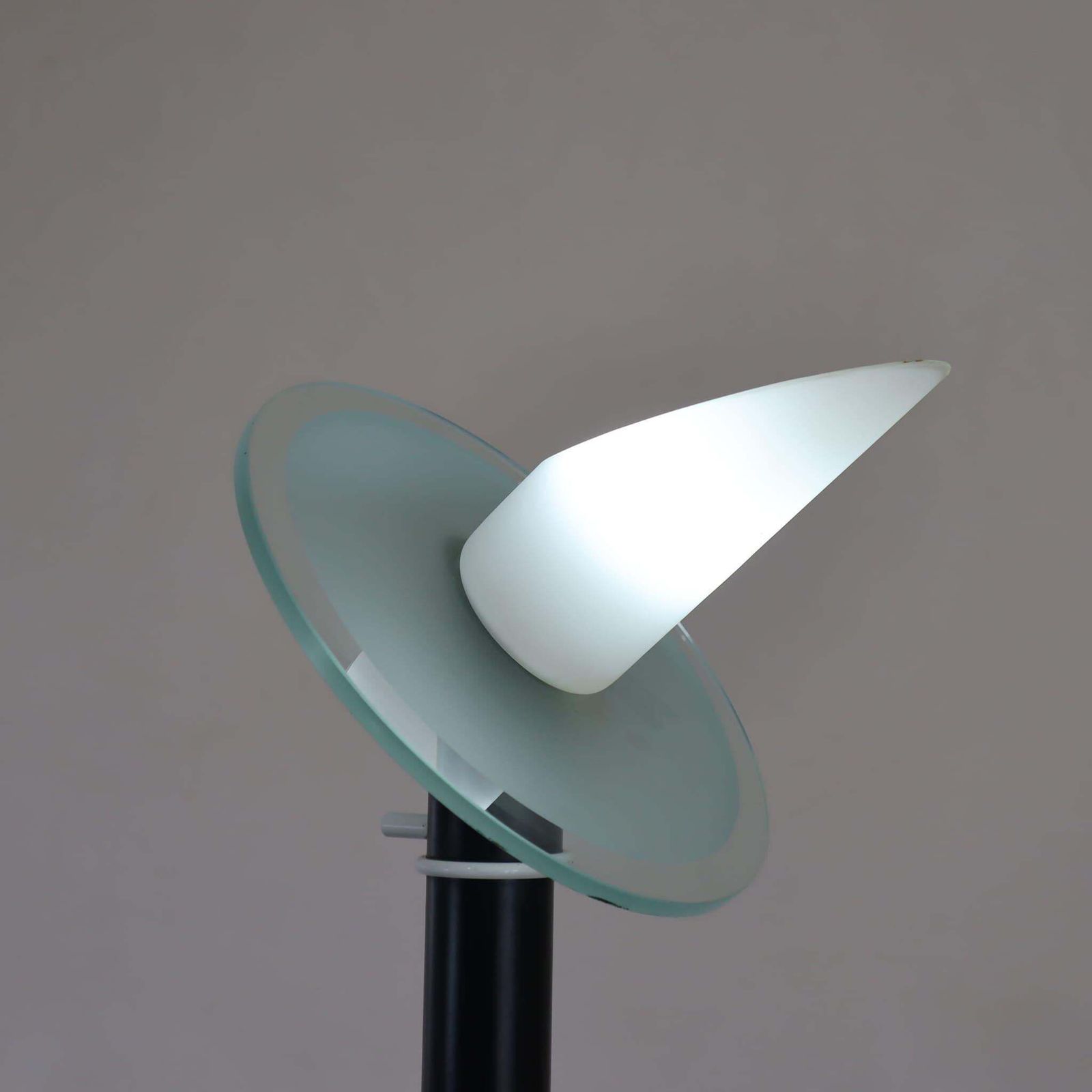 Mid Century Modern Glass Metal Floor Lamp By Alfredo Barbini, Italy, 1970 photo buy