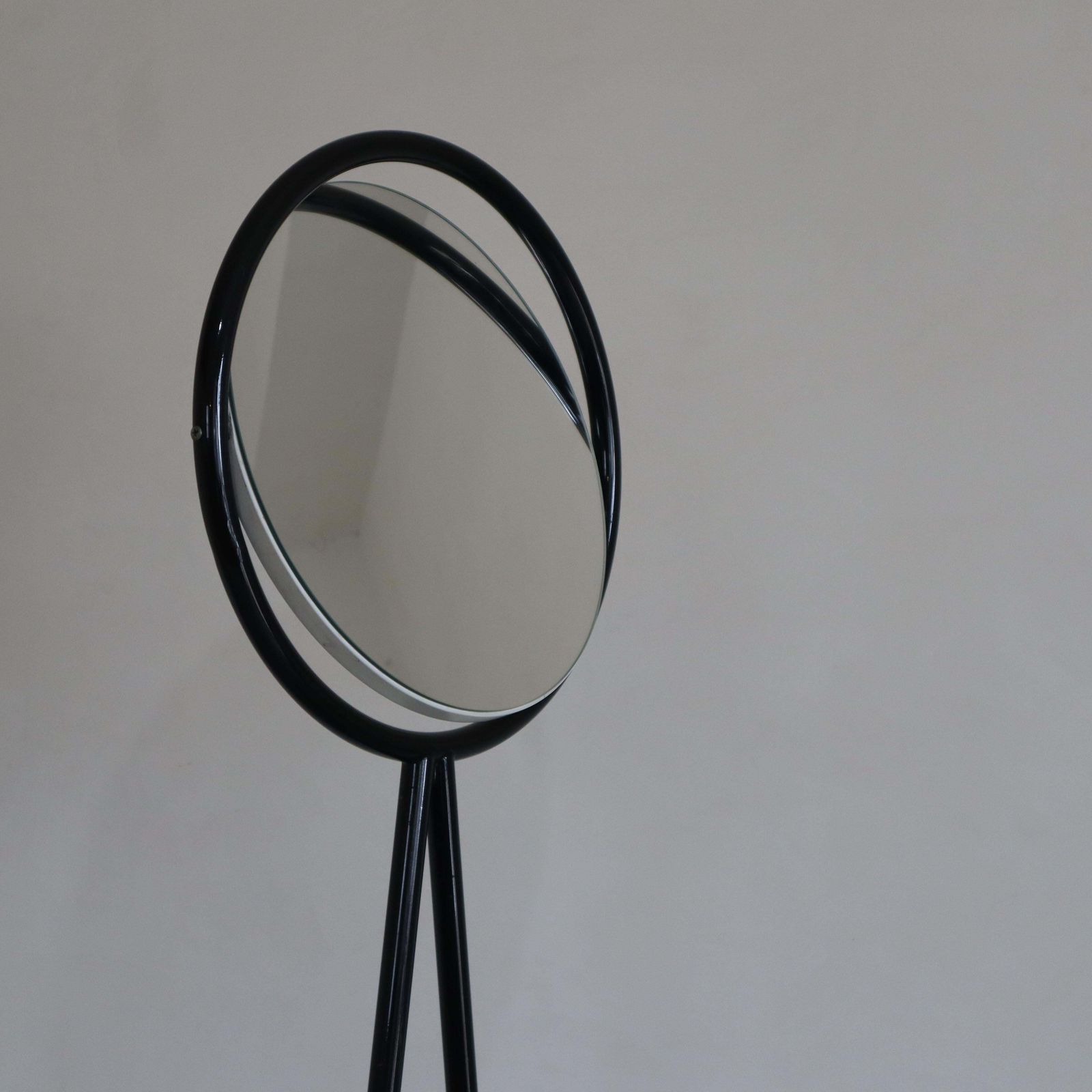 Mid Century Modern Black White Vanity Table Philippe Starck Style, Italy, 1990s photo vinterior