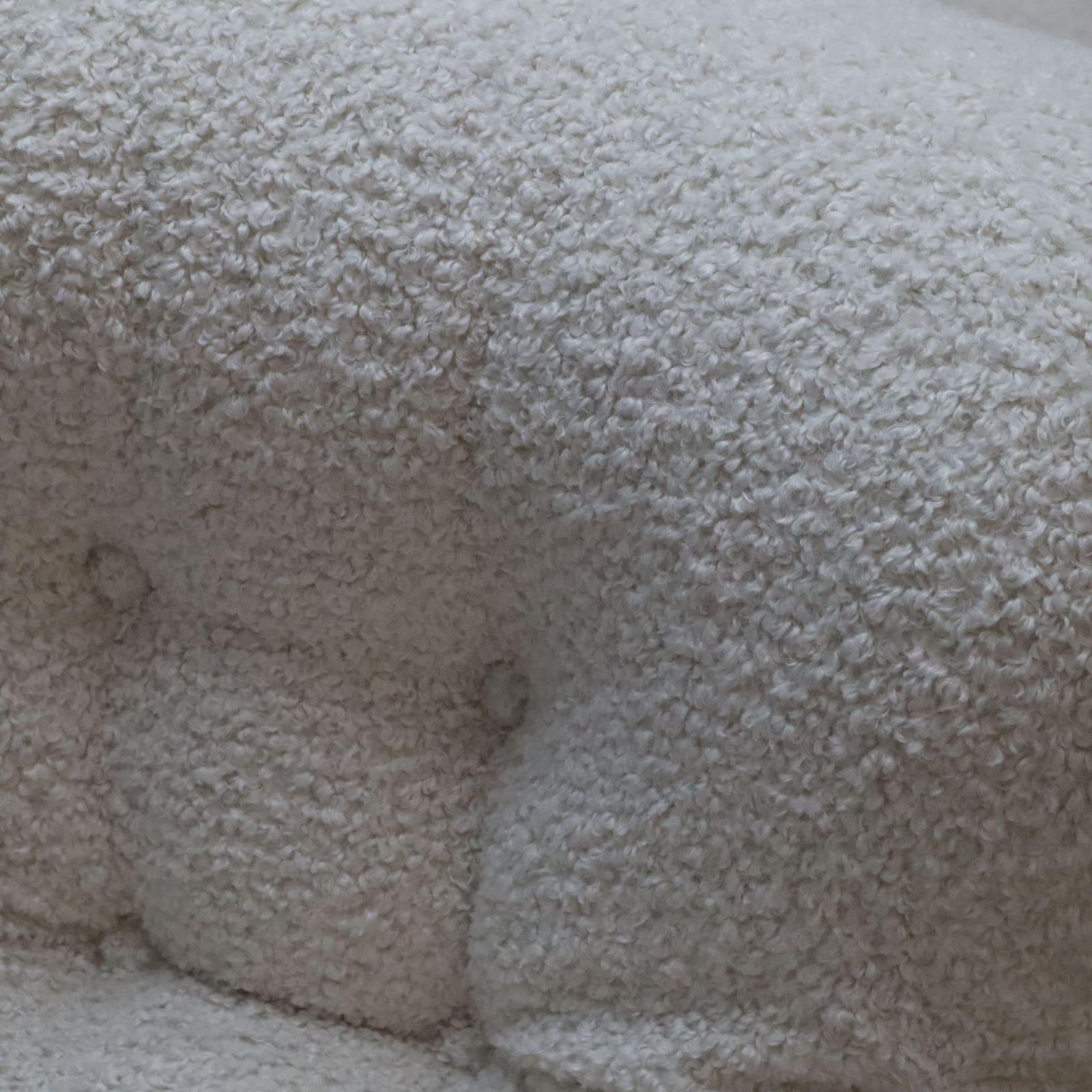 photo furniture Mid Century Modern White Boucle Lounge Chair 'Corolla' By I.P.E. Italy, 1970s