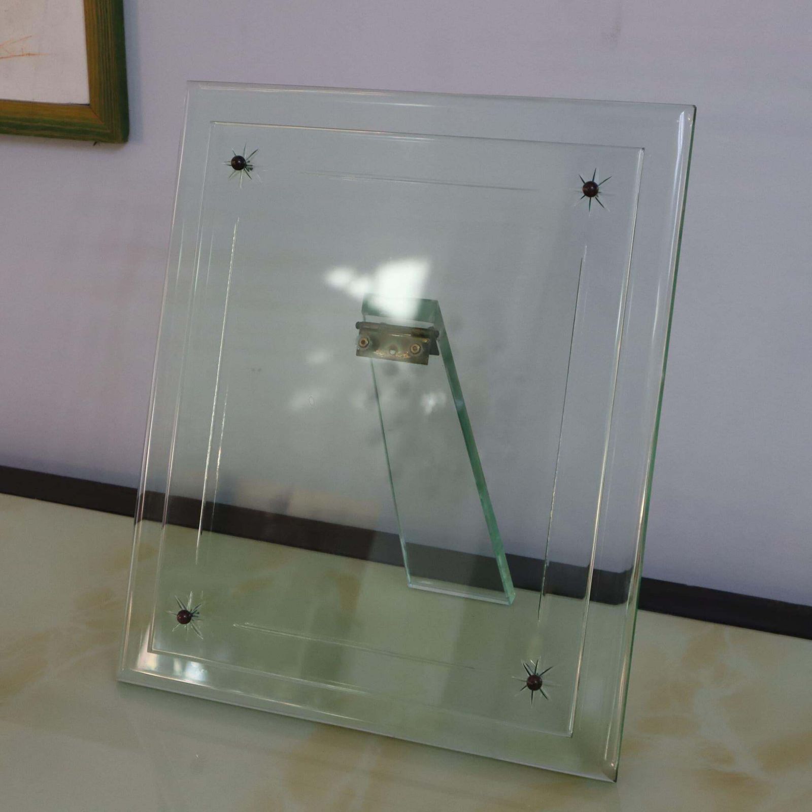 Glass Photo Frame Attributed To Pietro Chiesa For Fontana Arte, Italy, 1940s photo Home Decor