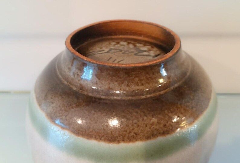 Sculpture Vase In Ceramic Stoneware Designed By Carlo Zauli In Two Tone photo vinterior