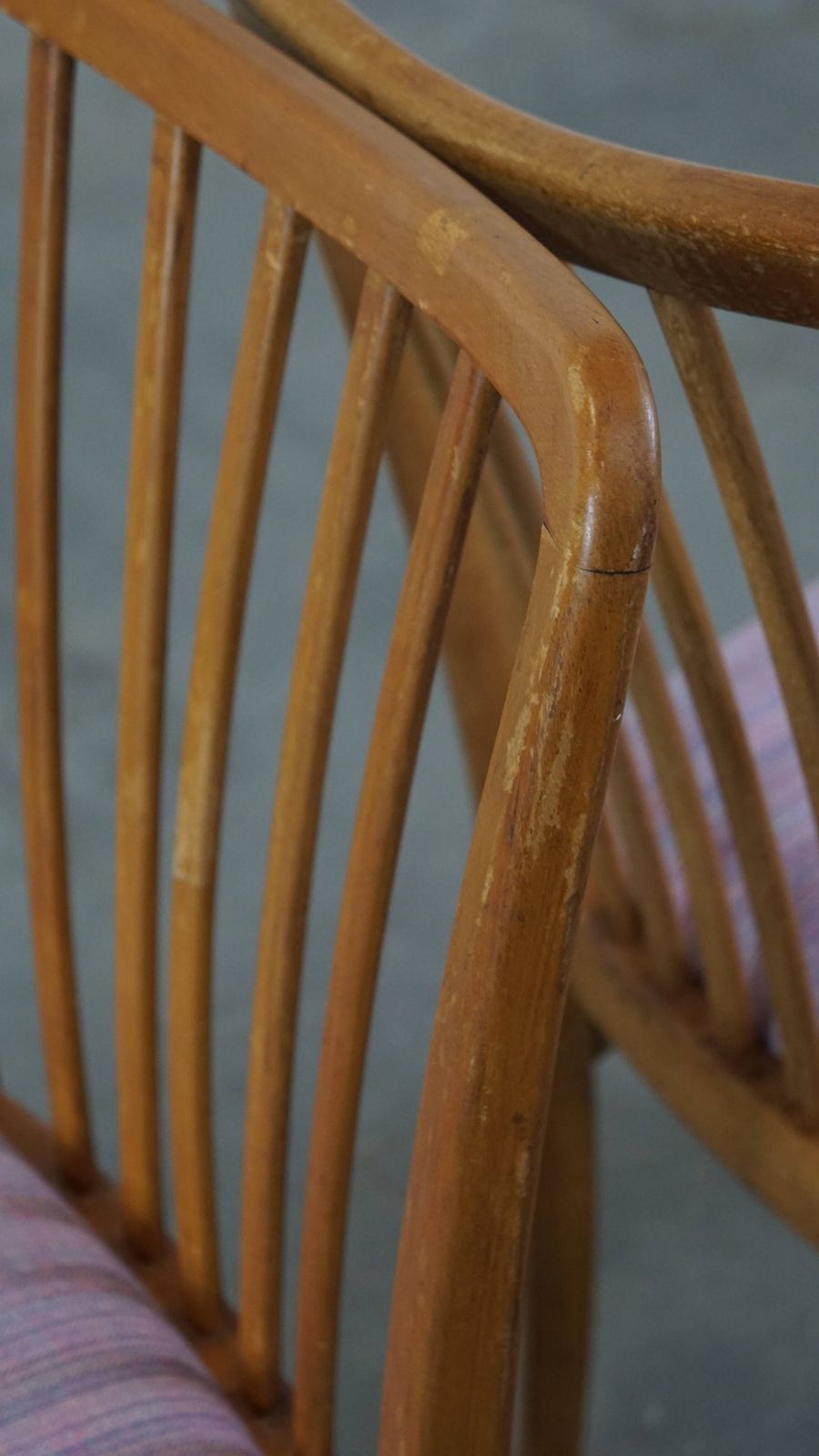 Furniture Nice, Cozy Set Of 4 Vintage Danish Design Dining Room Chairs From The 70s With Beautiful Light Purple Fabric Seats photo