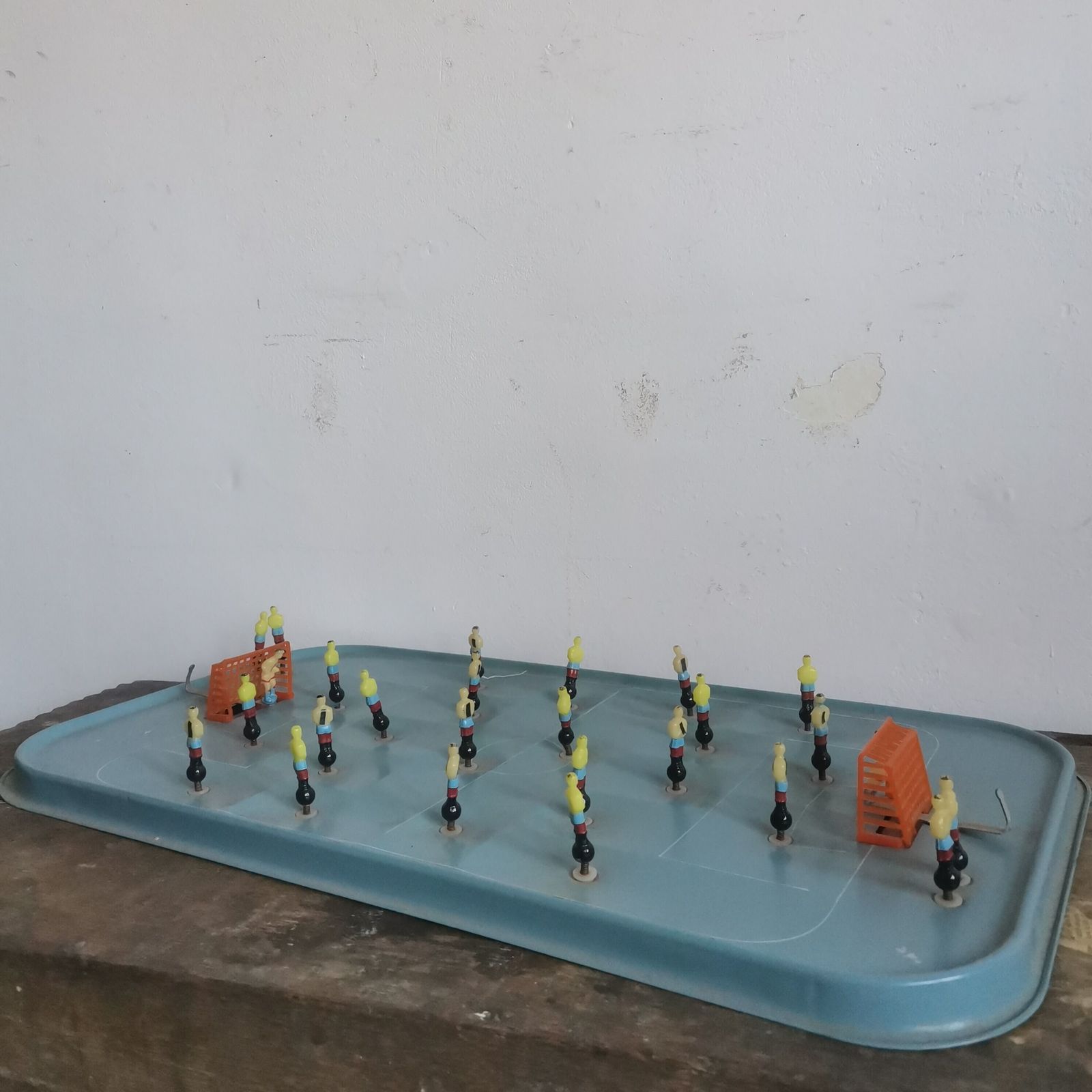 Ussr Rare Vintage Russian Toy Football Table   Nostalgic Collectible With Box & Instructions 1960s Soccer Game, photo for sale