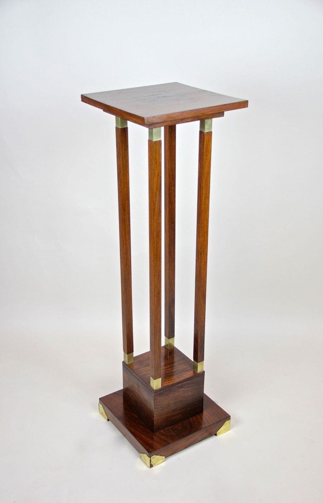 20th Century Art Nouveau Palisander Pedestal, Austria, Circa 1900 photo Home Decor