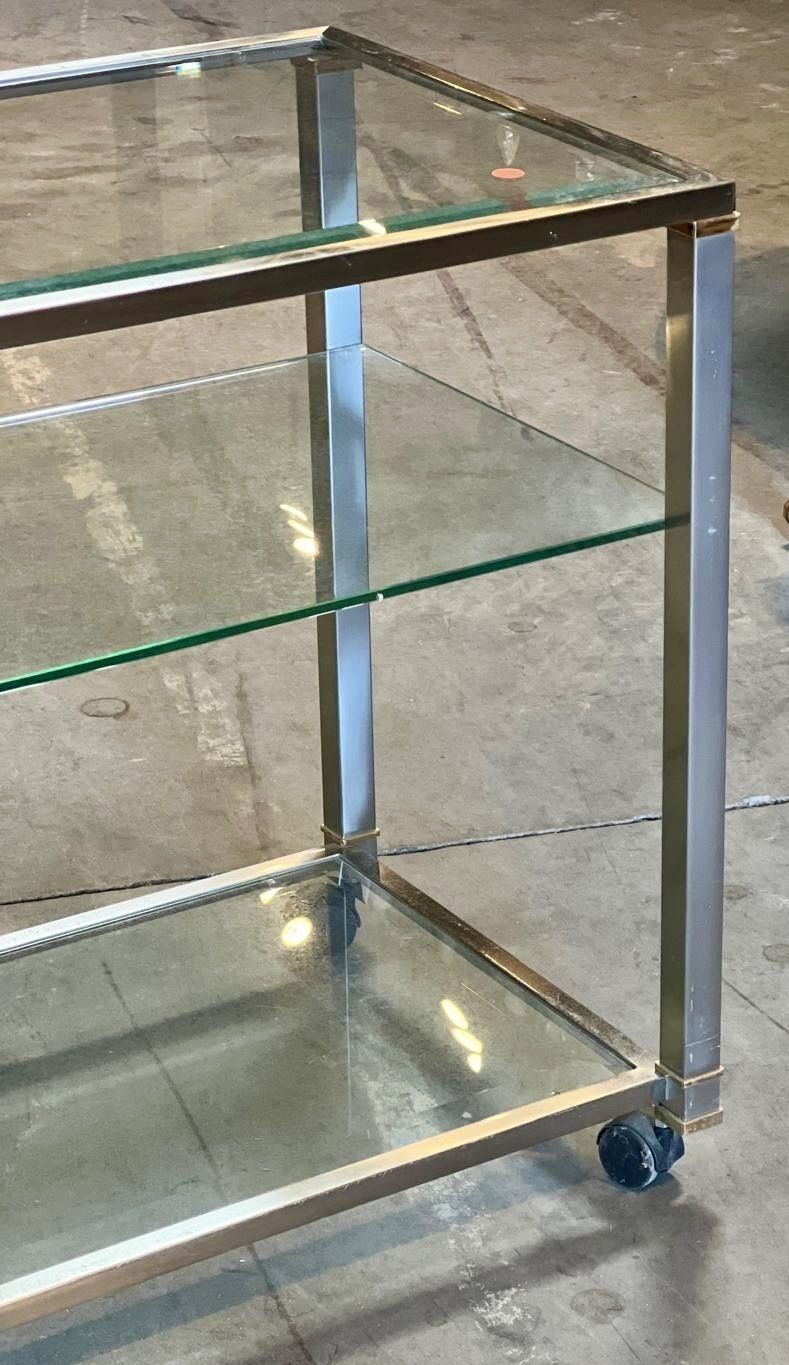 Quality French Mid Century Chrome Cocktail Trolley photo vinterior