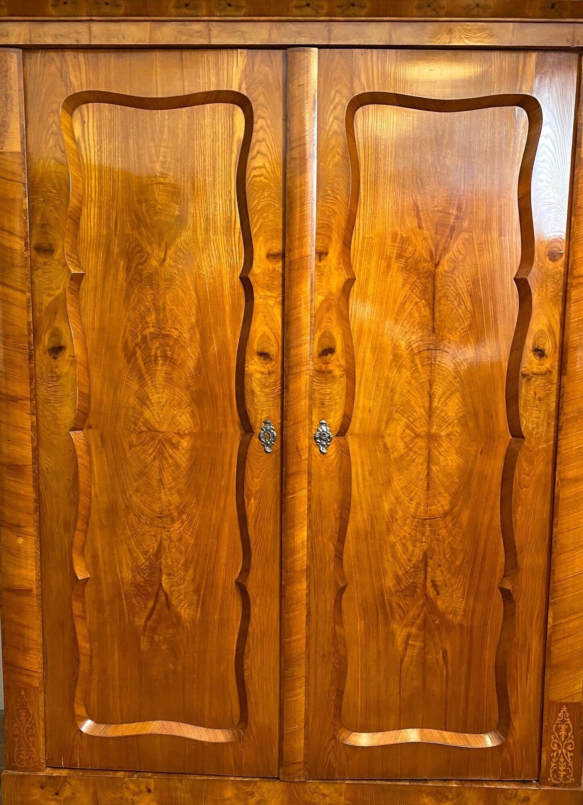 Biedermeier Ashwood Cabinet With Inlay Works   19th Century, Austria, Ca. 1840 photo furniture