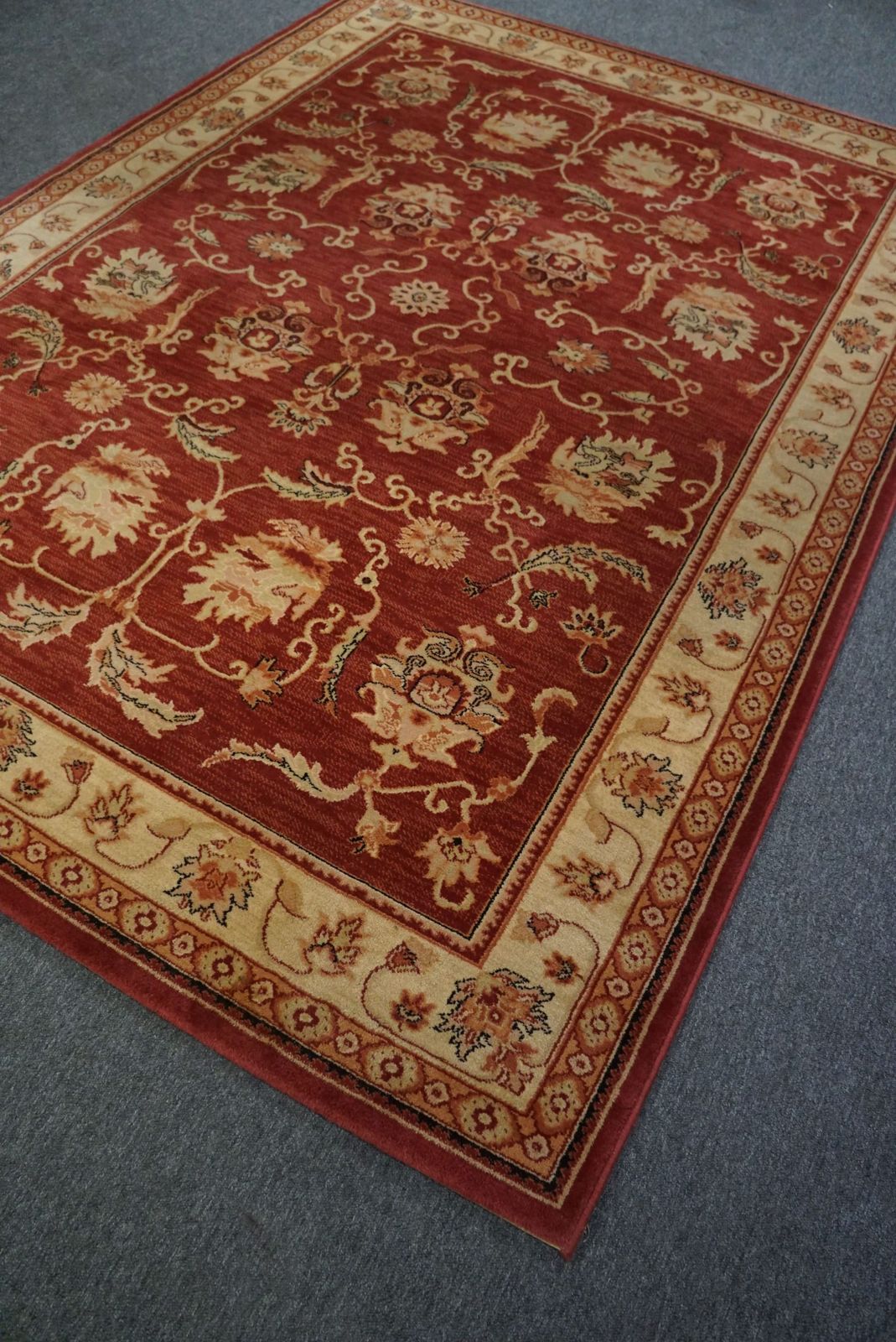 Warm Rug With Red And Yellow Tones Made Of Sheep's Wool, 325 X 170 Cm photo furniture