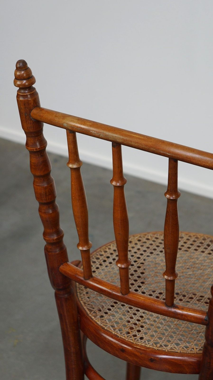 photo furniture Original Antique Thonet Chair With Great Colors And A Wicker Seat