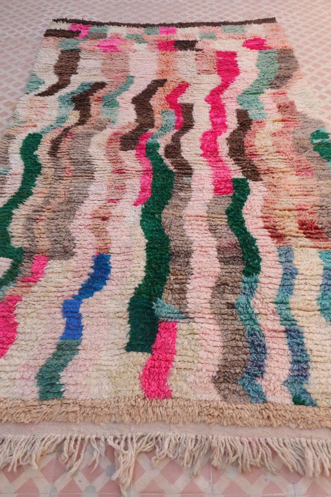 Modern Colorful Berber Berber Carpet   273 X 154 Cm photo furniture