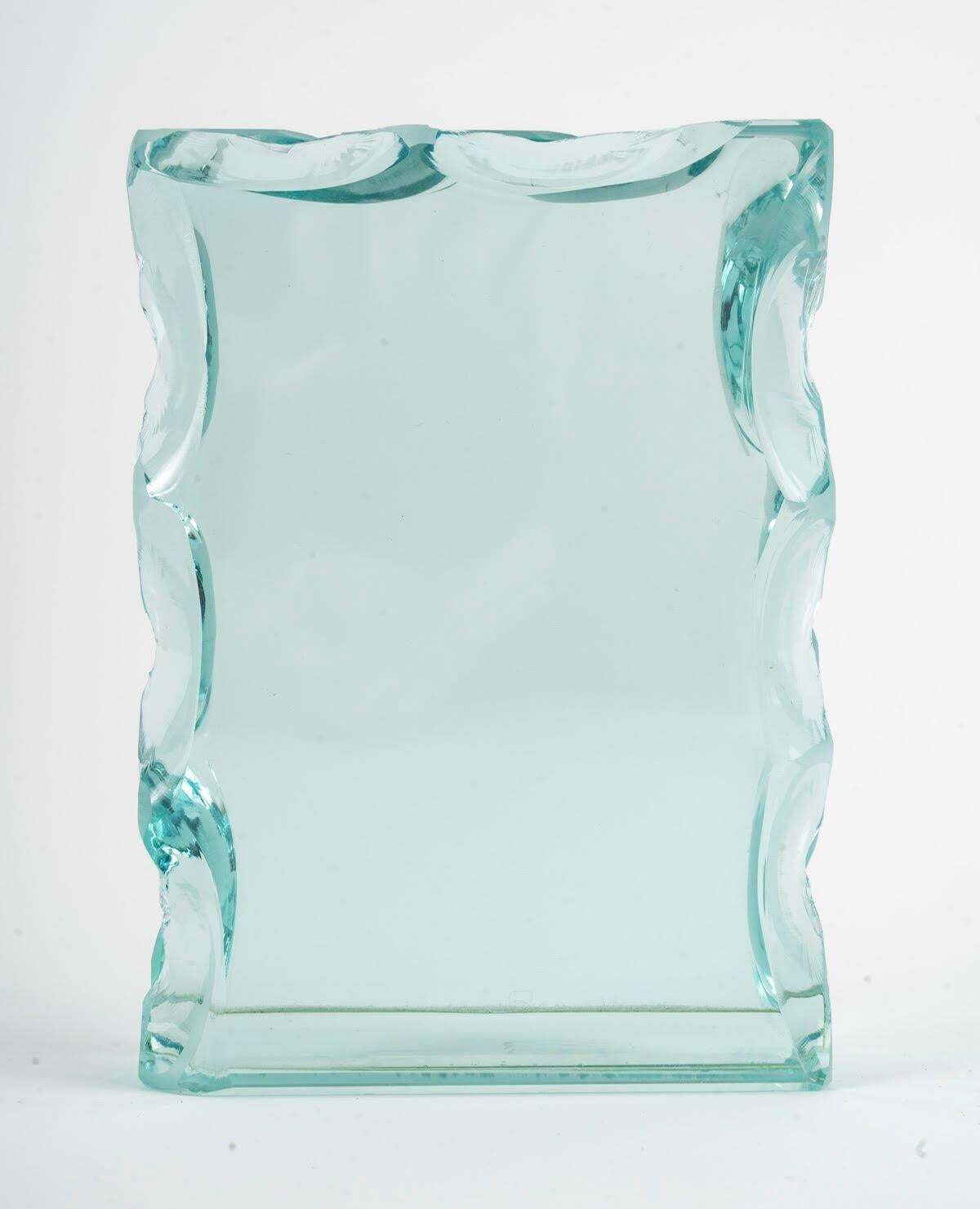 Glass Photo Frame, Signed, Artist's Work, Contemporary, 20th Century. photo furniture