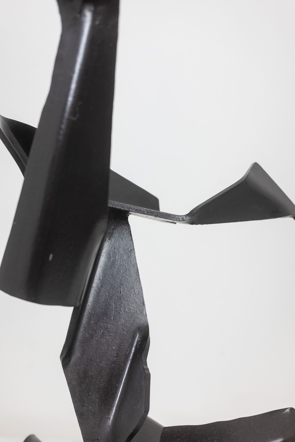 Jean Campa. Geometric Sculpture In Polished Metal. 1980s. photo vinterior