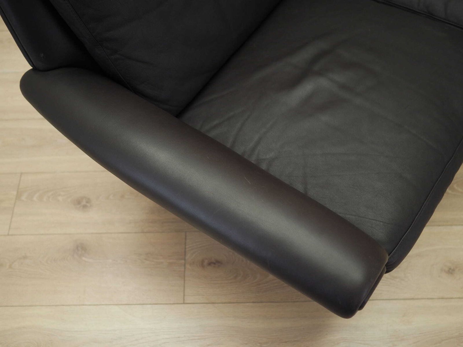 Furniture Brown Leather Sofa, Danish Design, 1960s, Designer: Aage Christiansen, Manufacture: Erhardsen & Andersen photo