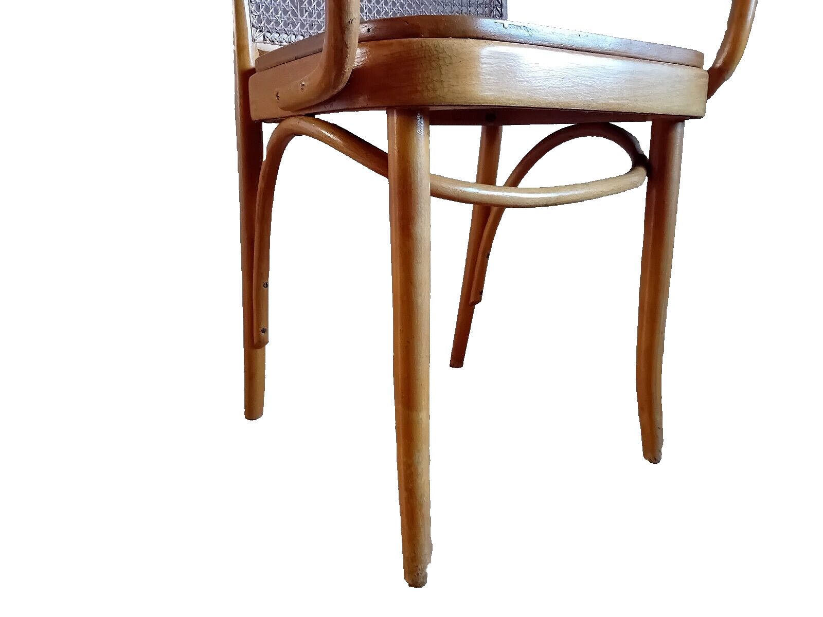 356.0 Josef Hoffman 1950's Czech Mid Century Bentwood "Prague" Chair photo