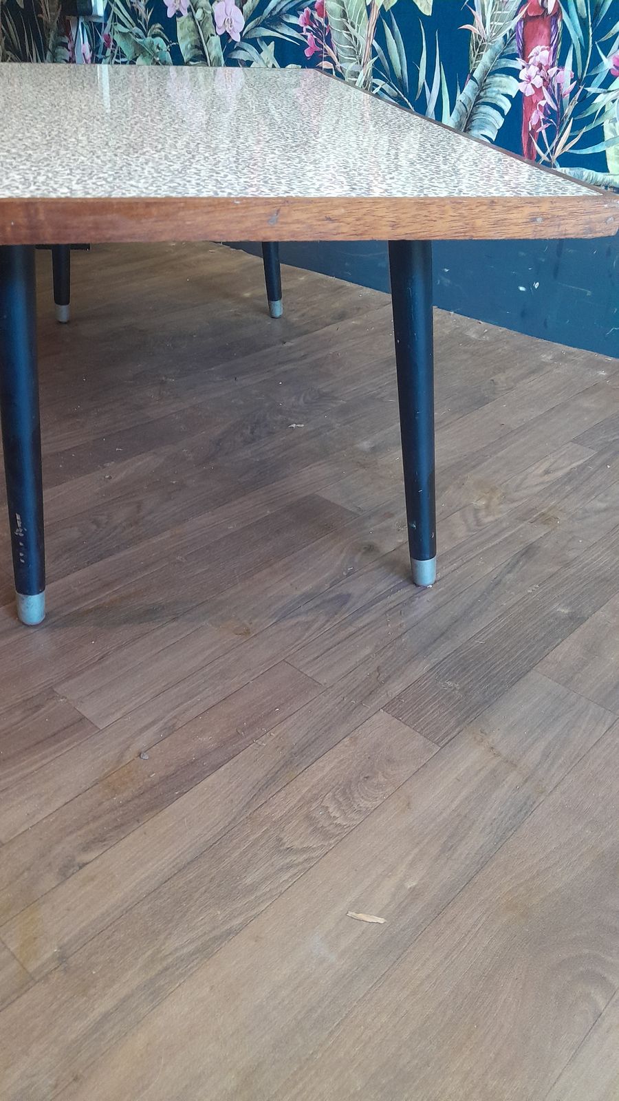 Retro Low Teak And Formica Coffee Table photo vintage