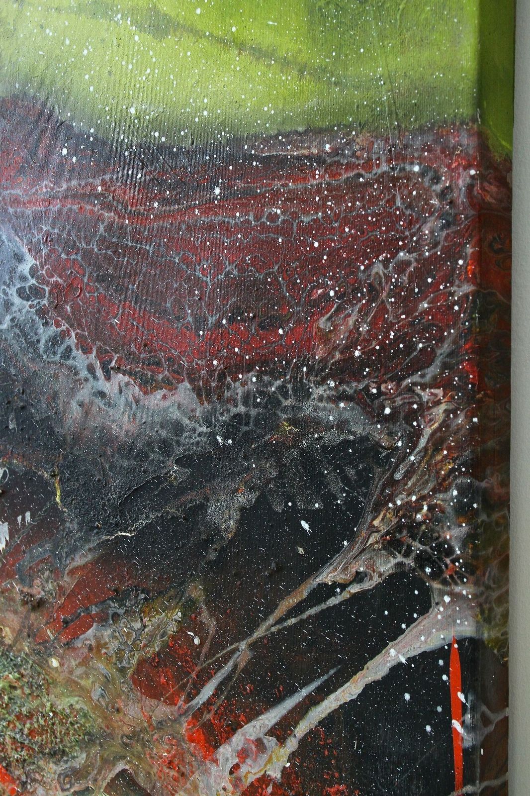 photo for sale Abstract Two Part Painting "The Alli Gate", Acrylic On Canvas By Ms, At 2021
