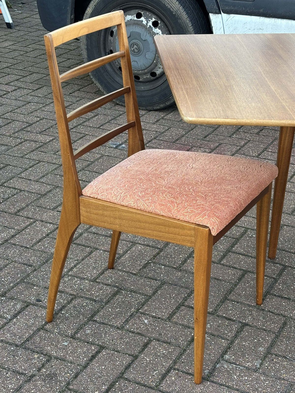 Mid Century McIntosh Teak Extending Dining Table & 4 Chairs photo buy