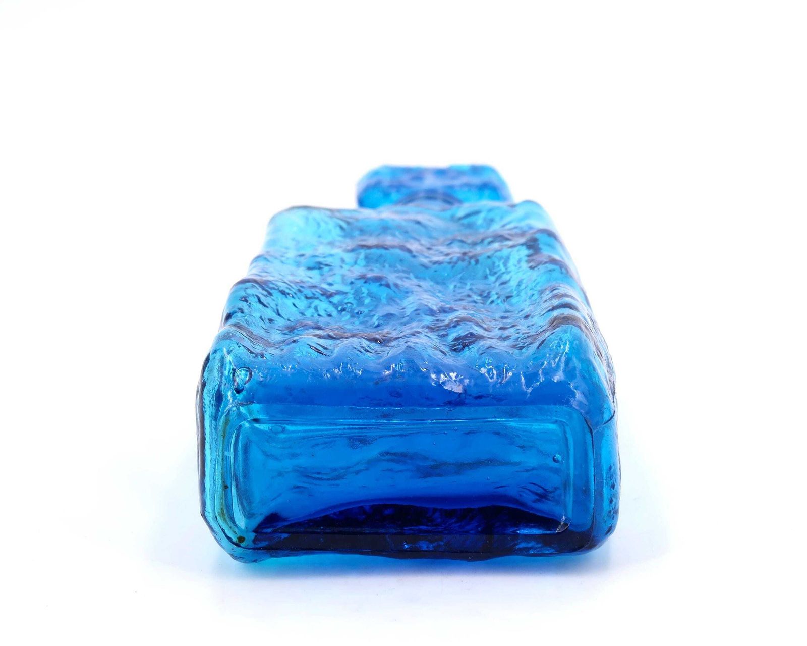 Italiaanse Empoli Blauwe Glazen Geniefles, Karaf, Ca. Jaren 1960 / Made In Italy, Ice photo 176.0
