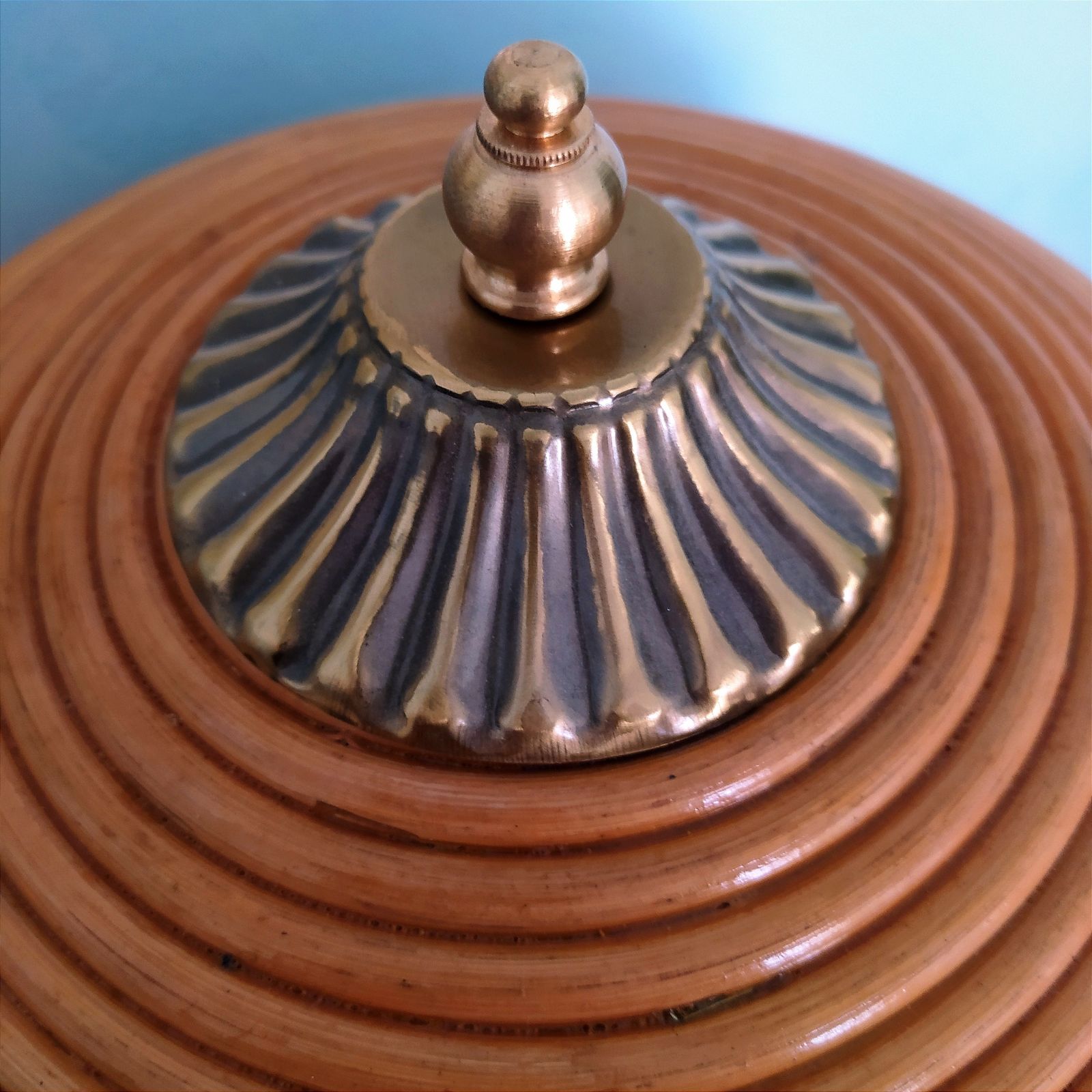 1970's Pencil Reed Table Lamp. photo buy