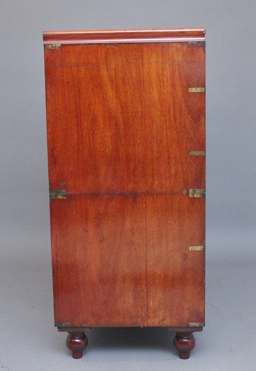 7650.0 19th Century Mahogany Military Chest photo