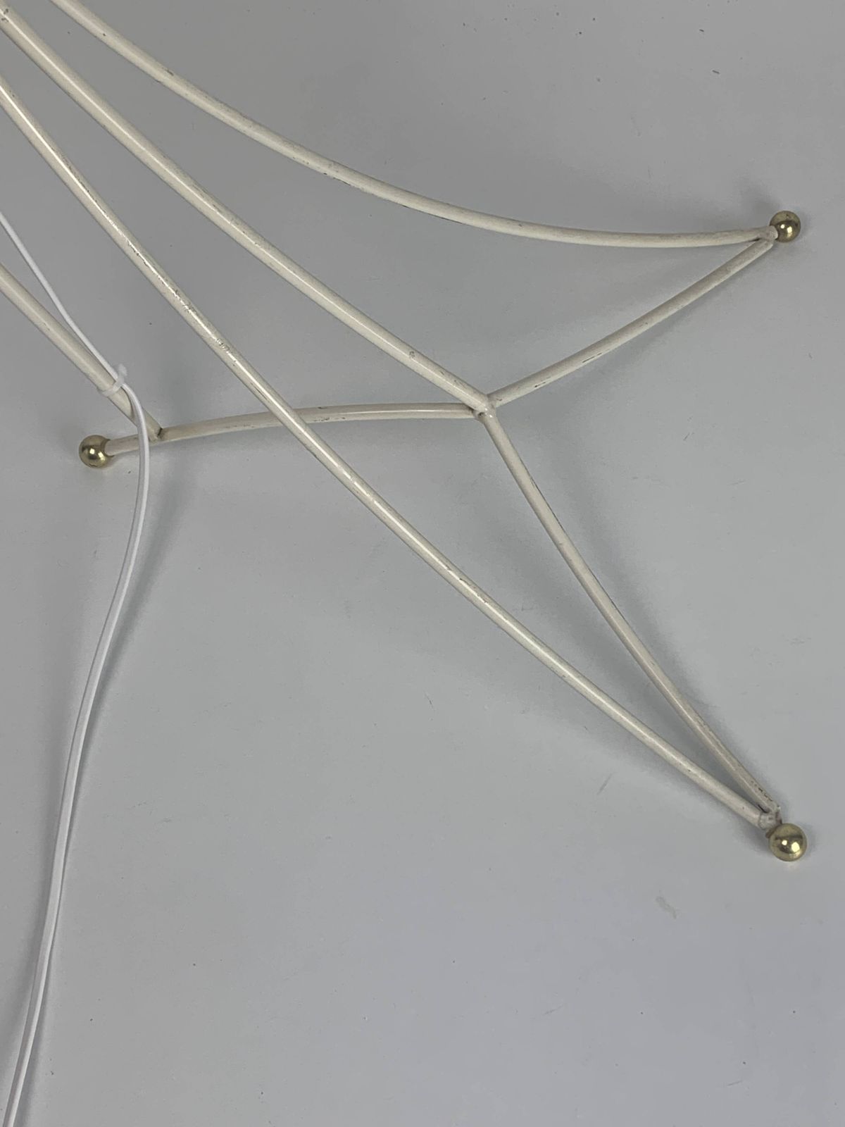 Midcentury French Rockabilly Lantern Low Floor Lamp, 1950s photo vinterior
