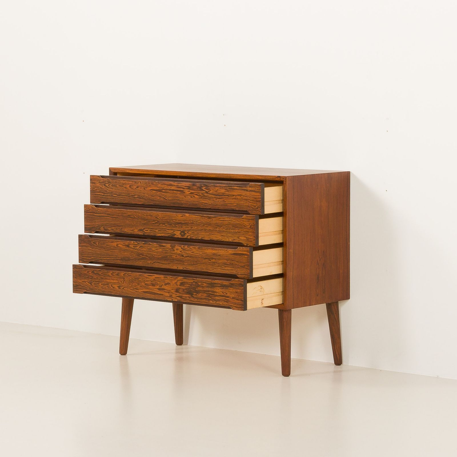 Scandinavian Minimalist Rosewood Chest Of Drawers In The Style Of Nils Jonsson, 1960s photo Furniture