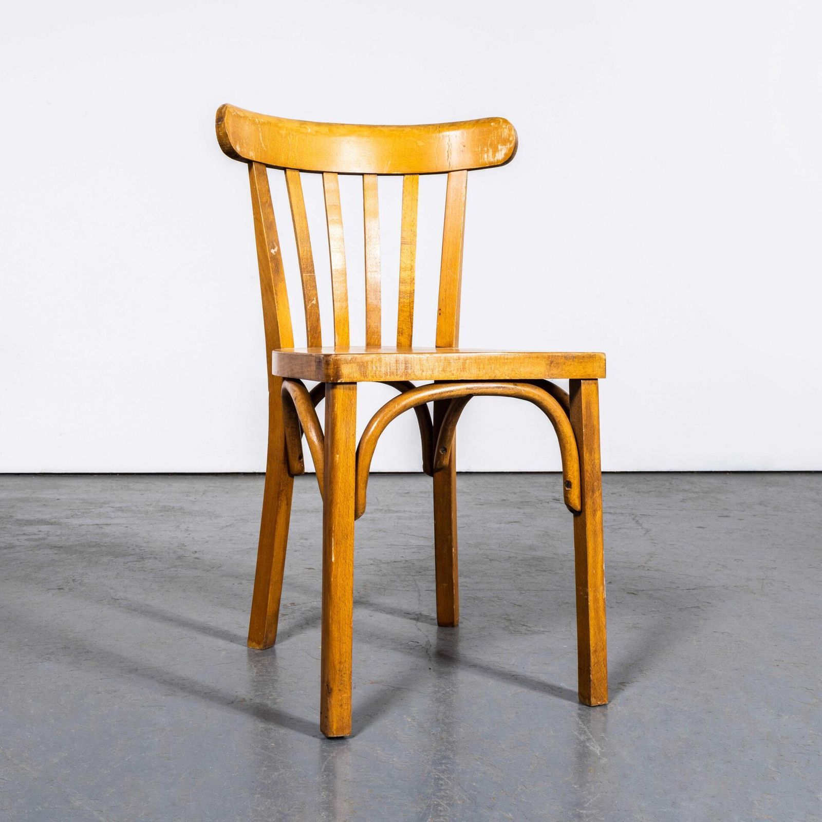 1950’s Luterma Honey Oak Bentwood Flat Seat Dining Chair – Set Of Four photo buy