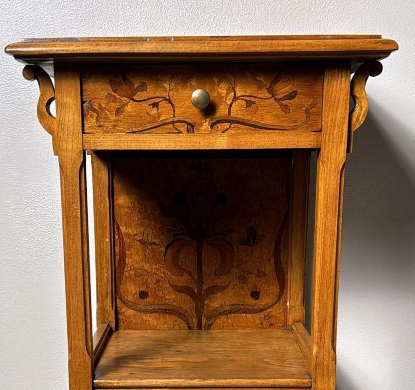 Gallé émile French Art Nouveau Nightstand photo buy