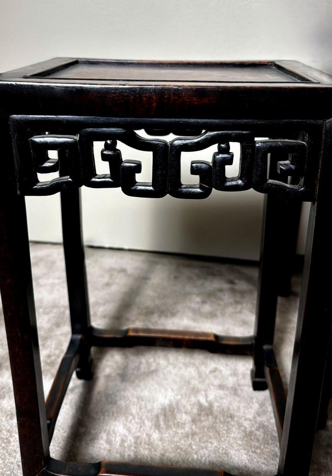 photo buy Qing Dynasty Style Set Of 4 Chinese Wooden Nesting Side Tables
