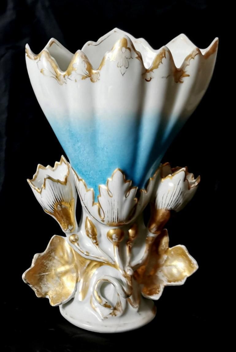 Porcelain De Paris Pair French Wedding Vases For Church photo buy