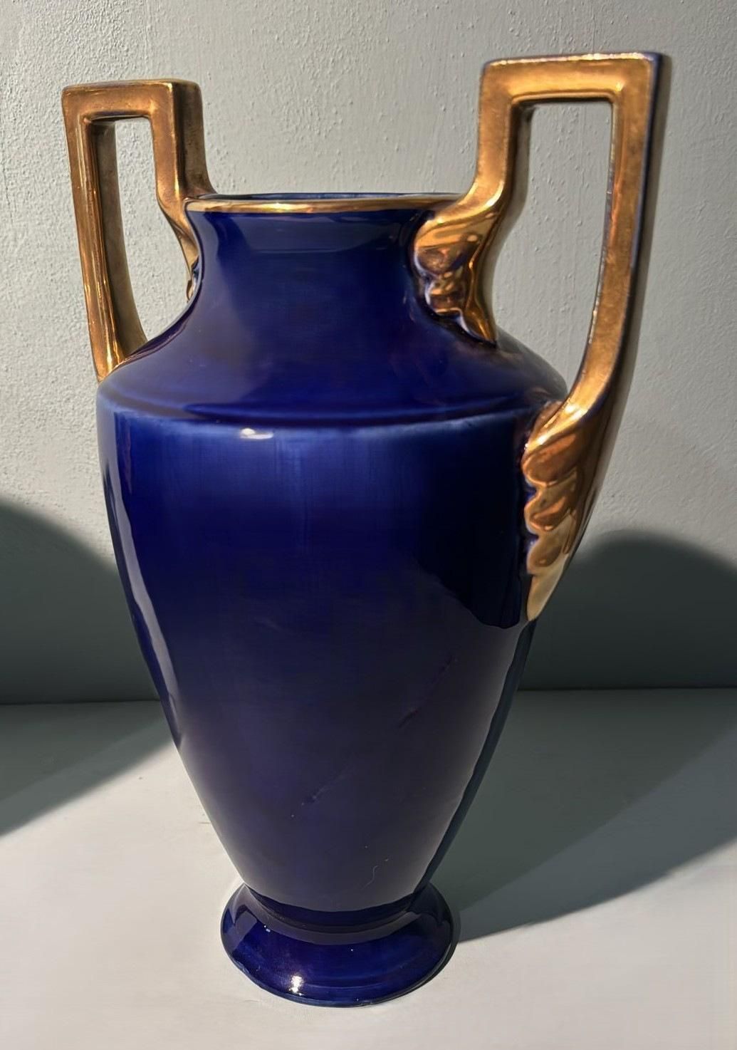 Orchies Ceramics Factory Pair Of French Art Deco Ceramic Vases photo 660.0