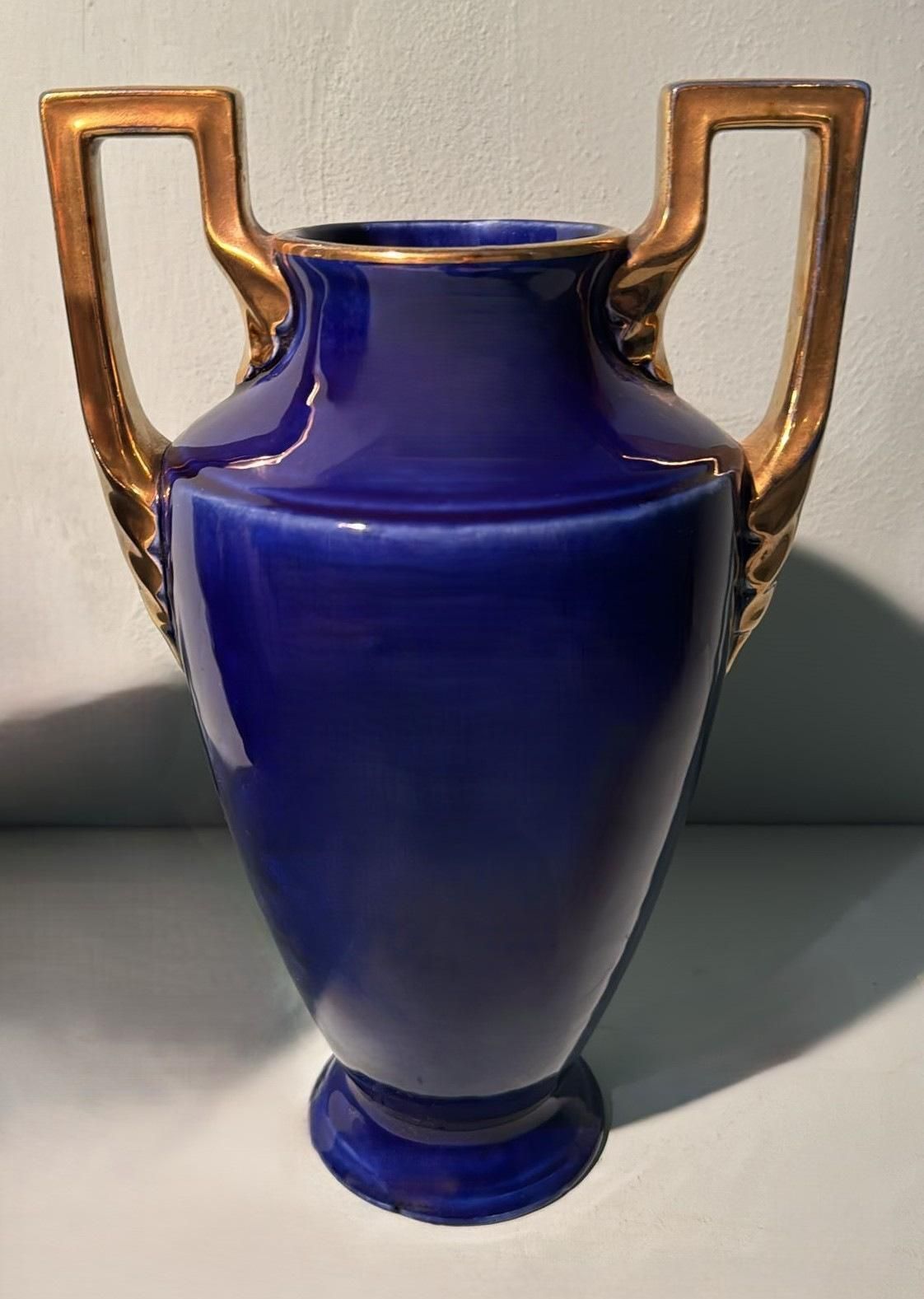 Orchies Ceramics Factory Pair Of French Art Deco Ceramic Vases photo vinterior