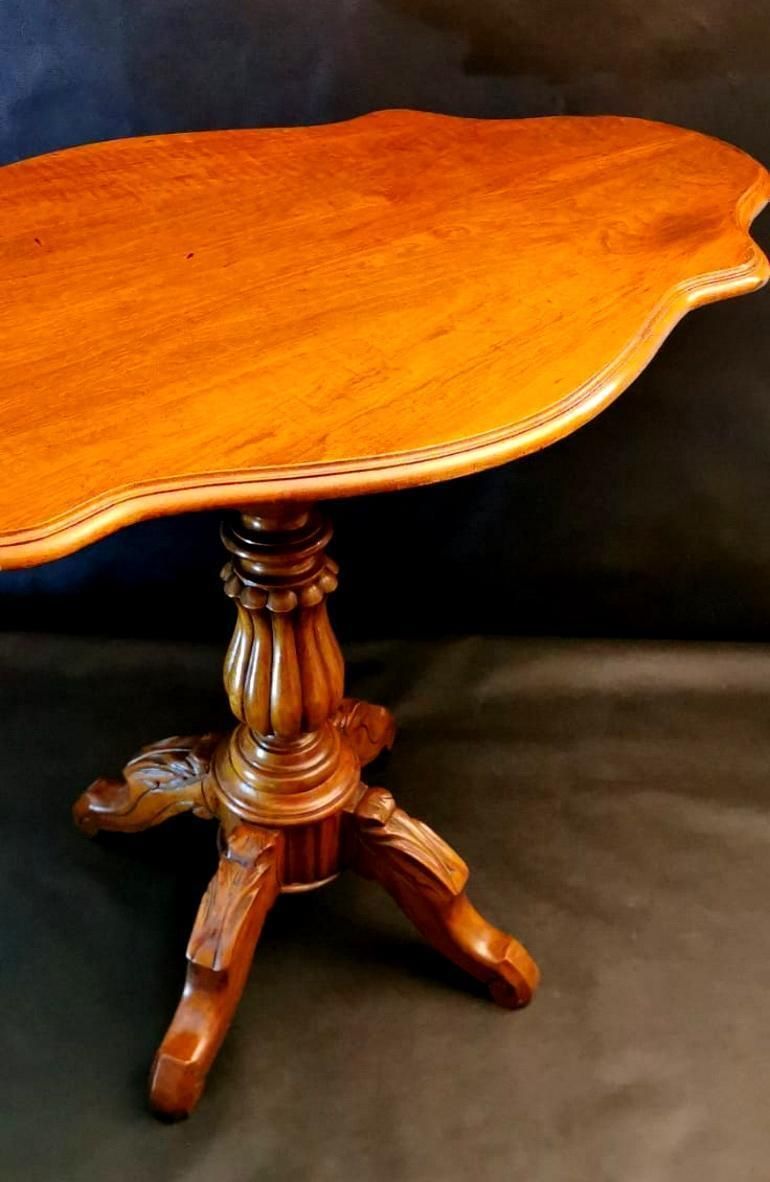 Furniture Louis Philippe French Walnut Sail Table photo