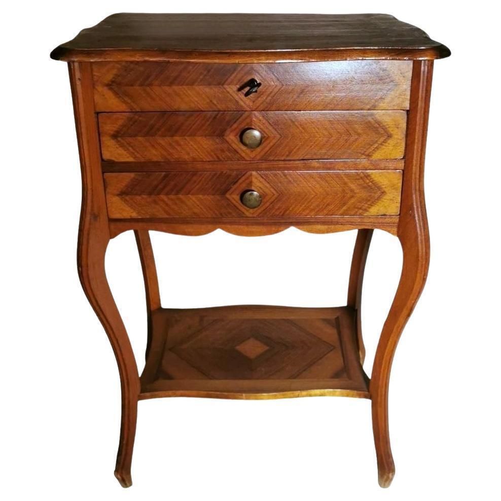 Louis Philippe Style French Dressing Table With Mirror And Drawers