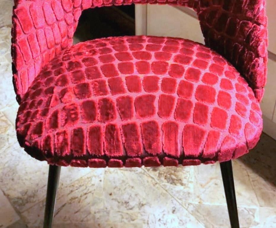 Furniture Pierre Guariche Designer French Chair With Guild Fabric photo