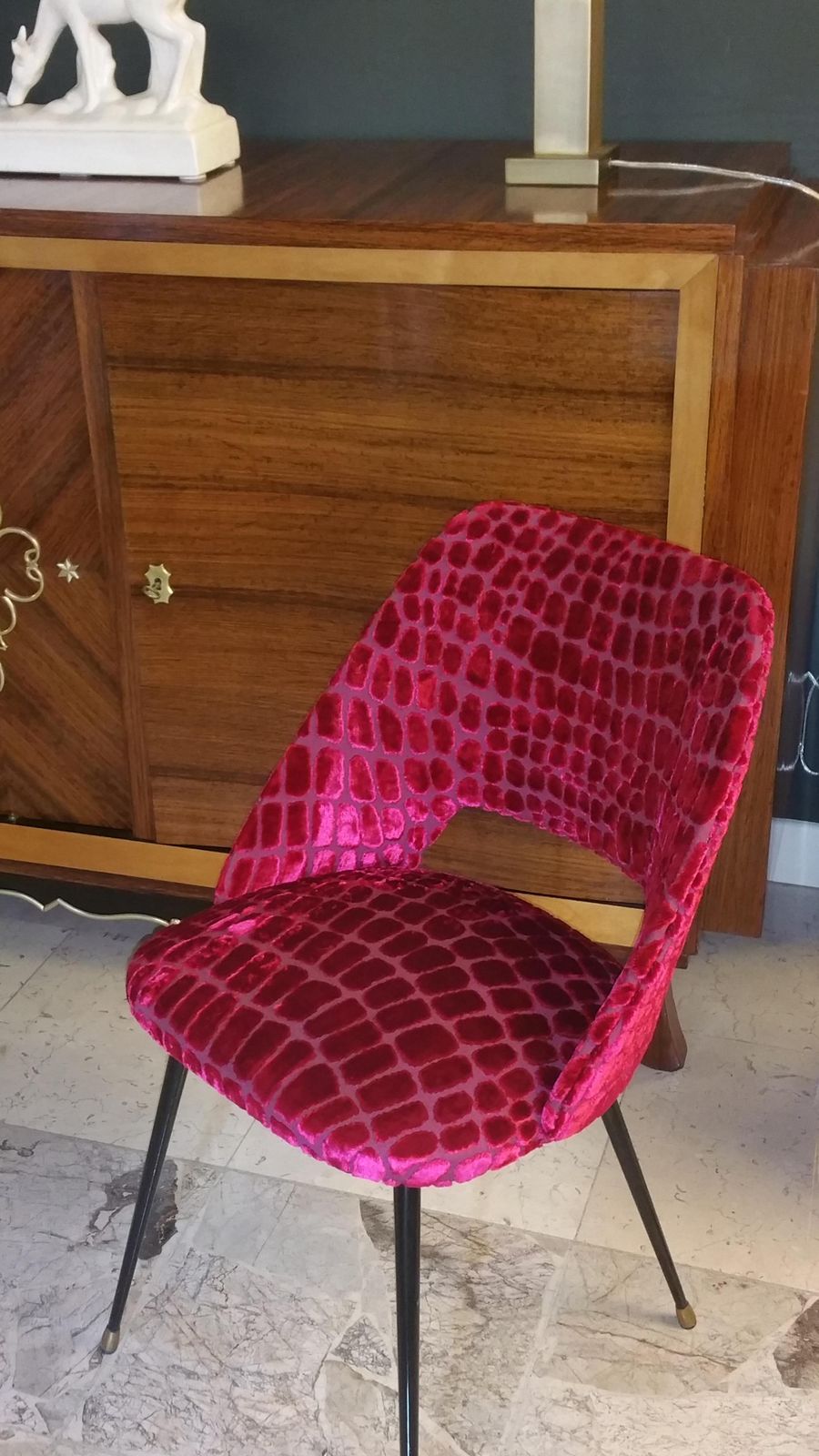 photo buy Pierre Guariche Designer French Chair With Guild Fabric