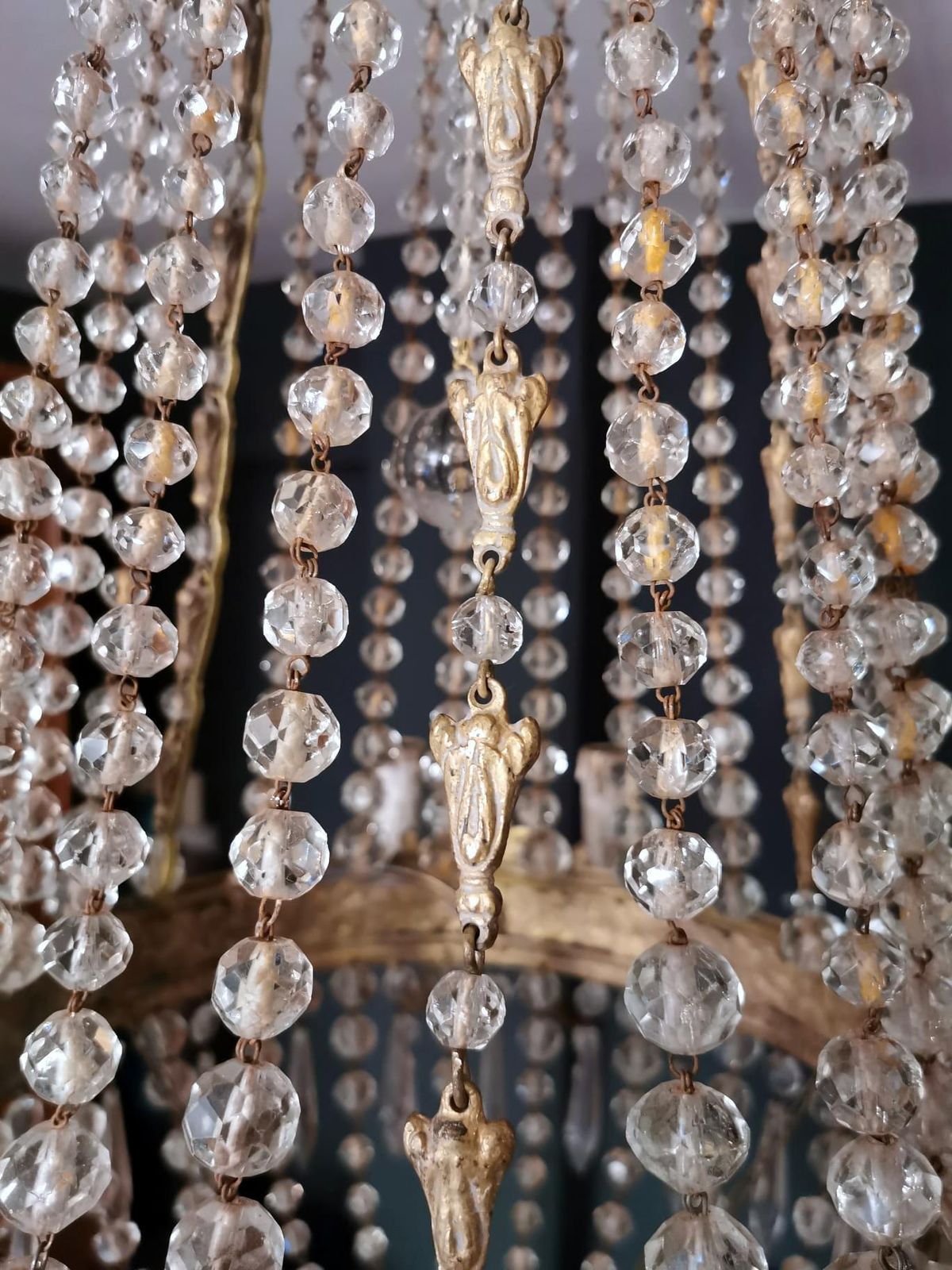 photo buy Louis XVI Style Hot Air Balloon Chandelier Lead Crystal And Gilded Brass