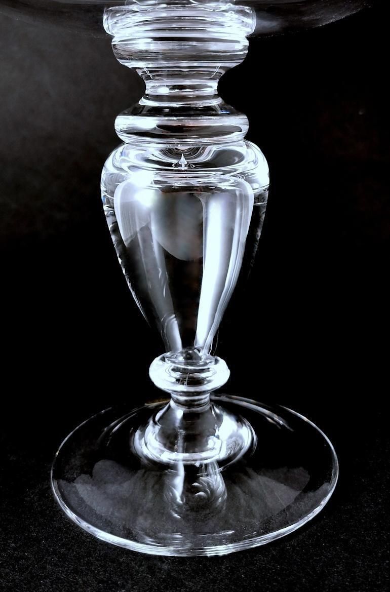718.0 Art Deco Italian Crystal Table Centerpiece Completely Smooth photo