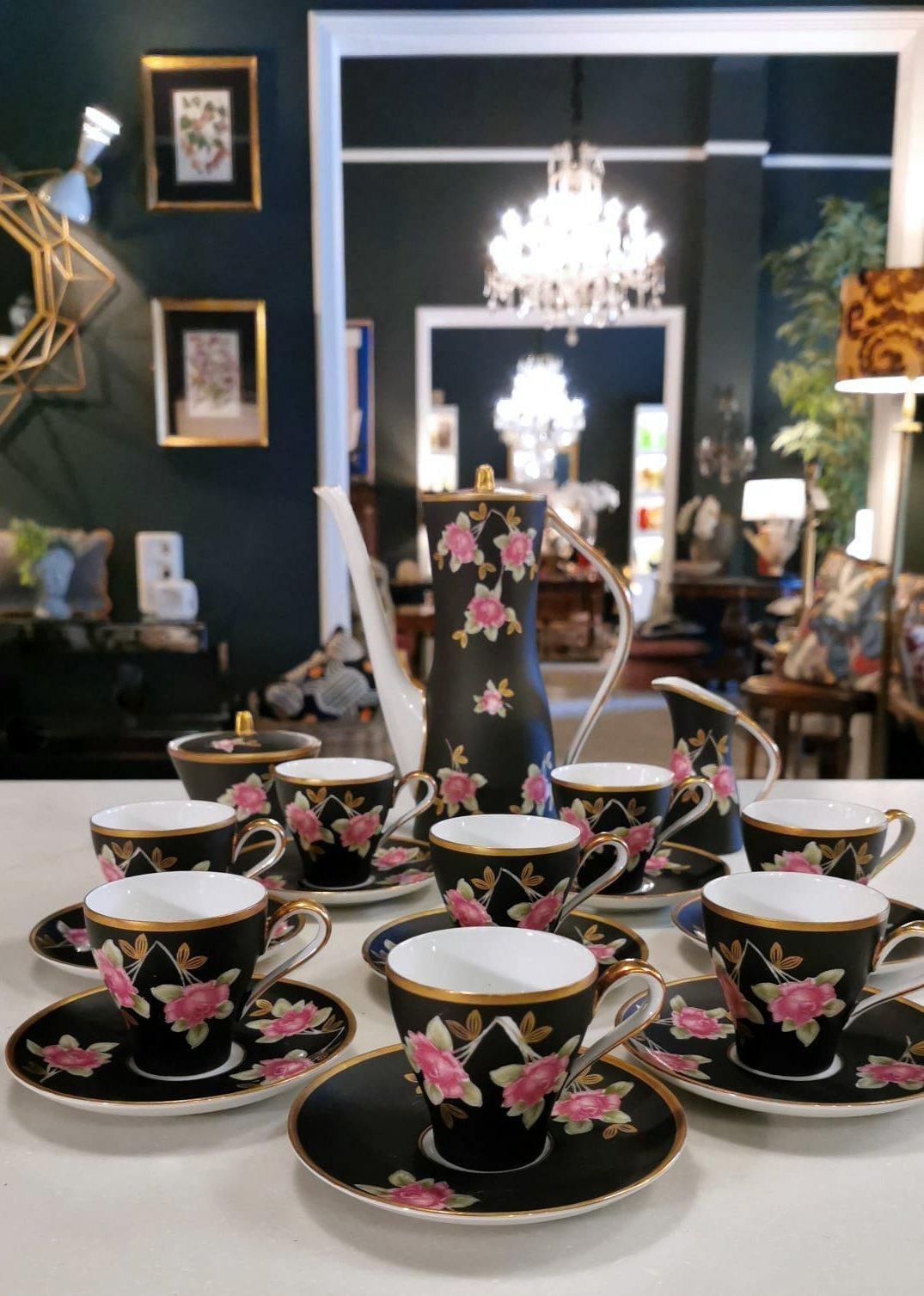 photo buy Sevres Vincennes Vintage French Porcelain Coffee Set