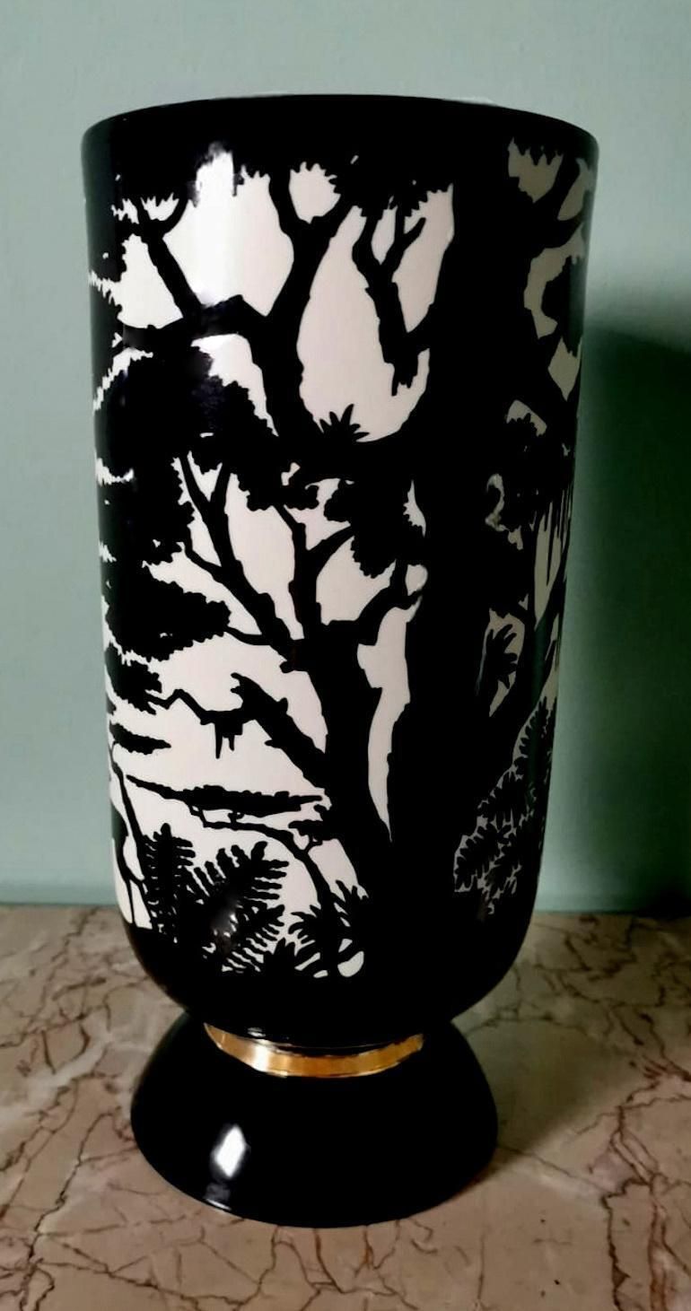 Nicolas Blandin French Porcelain Vase Savannah Collection photo 608.0