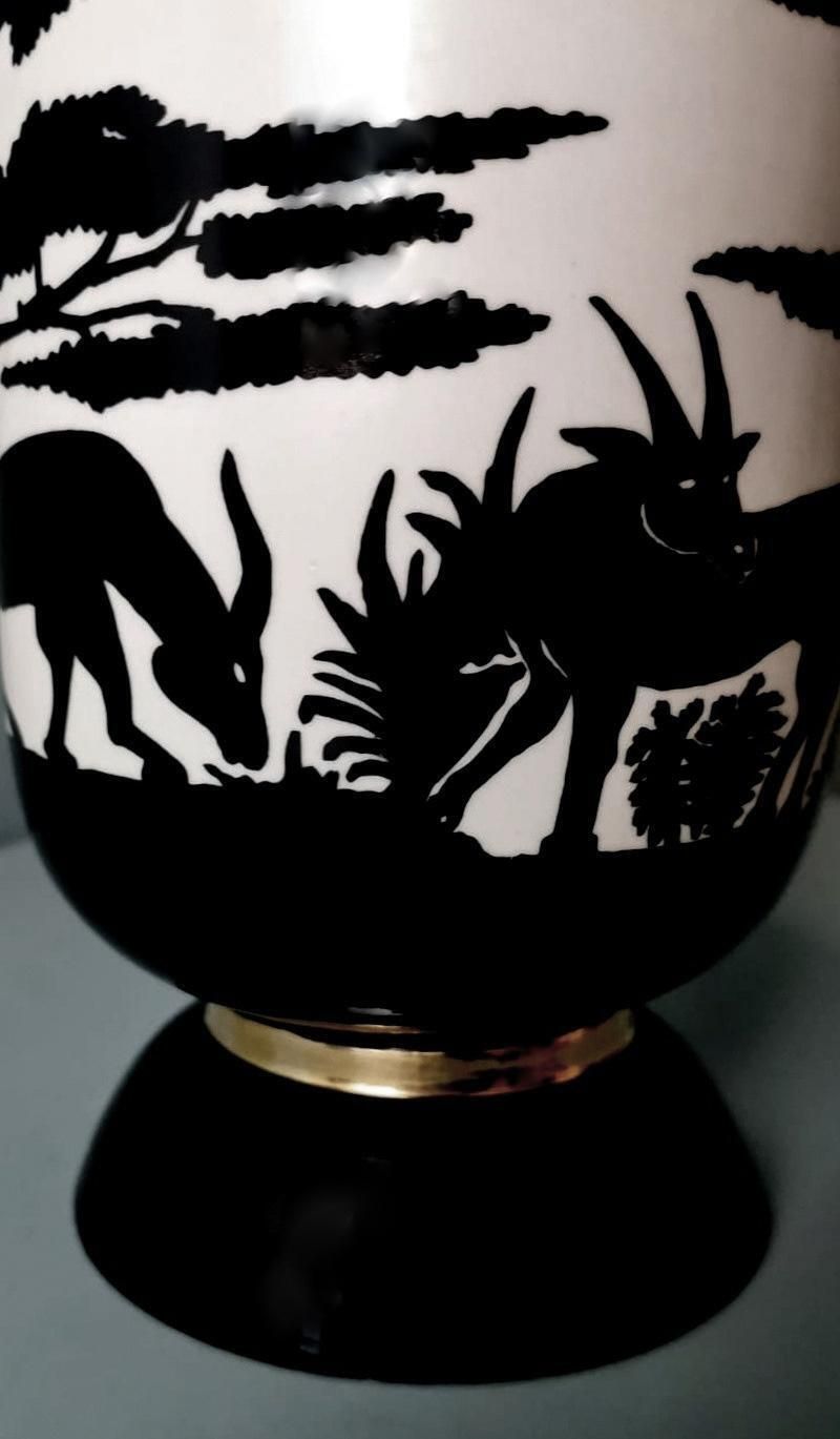 Home Decor Nicolas Blandin French Porcelain Vase Savannah Collection photo