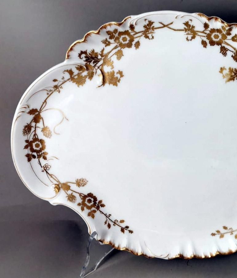 photo furniture Haviland & Co. Limoges French Porcelain Salad Bowl With Tray