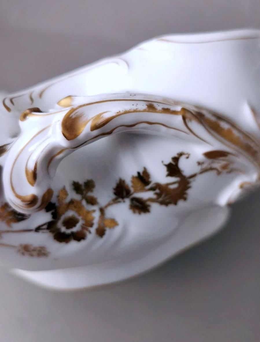 466.0 Haviland & Co. Limoges French Porcelain Salad Bowl With Tray photo