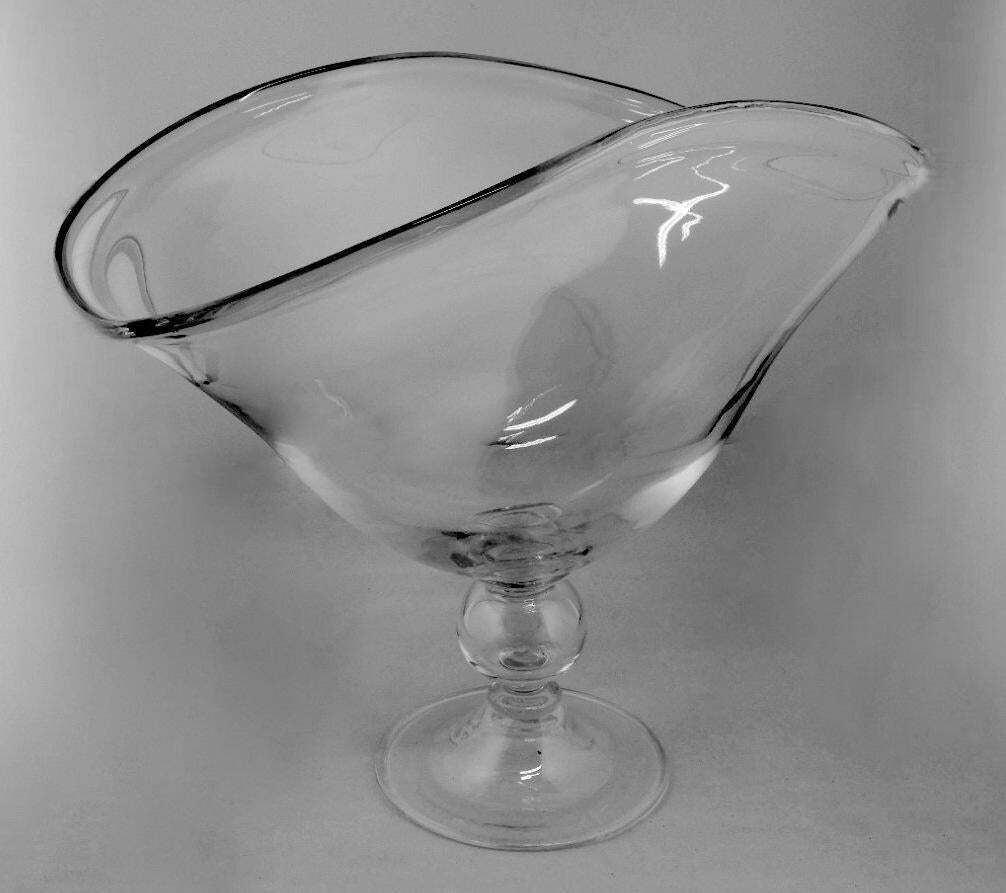 Art Deco Italian Crystal Table Centerpiece Completely Smooth photo for sale