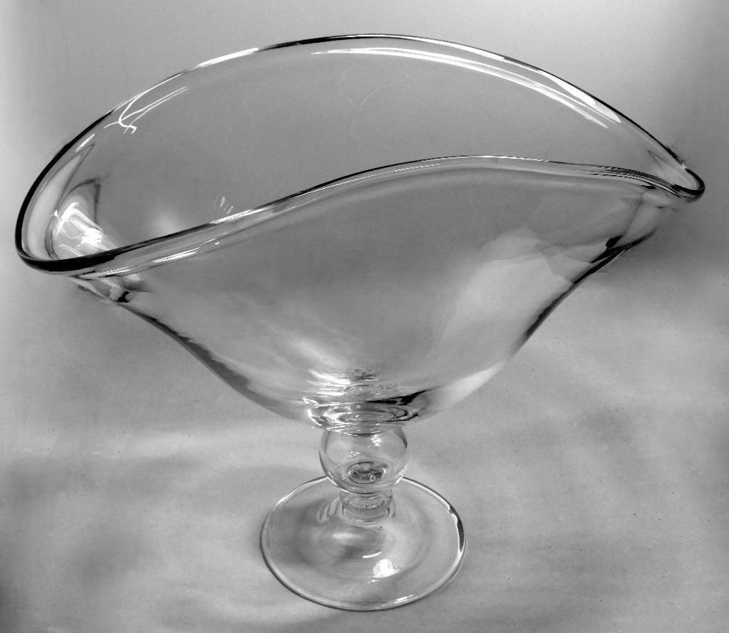 Art Deco Italian Crystal Table Centerpiece Completely Smooth photo Home Decor