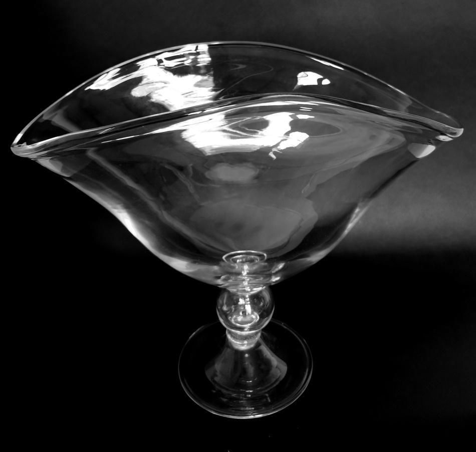 photo for sale Art Deco Italian Crystal Table Centerpiece Completely Smooth